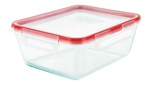 Contenedor Rectangular 470ml Pyrex Fresh Lock Vidrio