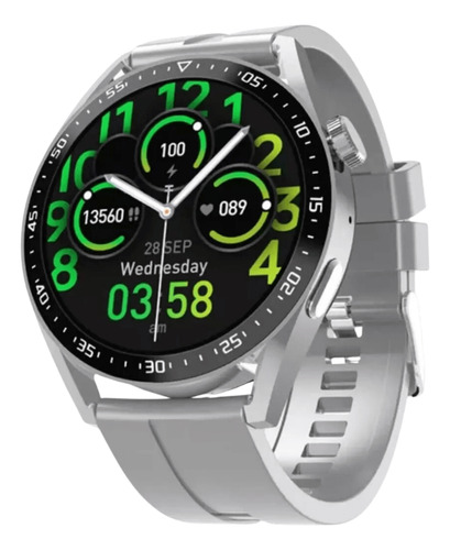 Relógio Inteligente Smartwatch Hw28 Masculino Feminino Cor Da Caixa Prata