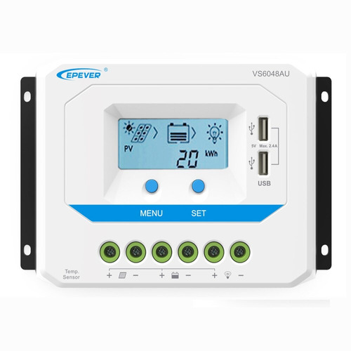 Controlador De Carga Vs6048au 60a 12/24/36/48v