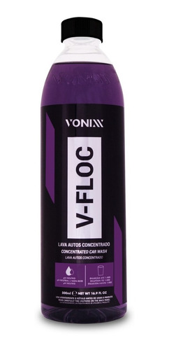 Shampoo Automotivo Neutro Concentrado V-floc Vonixx 500ml 