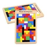 Rompecabeza Tetris Tangram Puzzle Bloque Madera Didactico