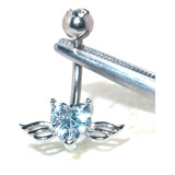 Piercing Ombligo Navel Corazon Alas Wizard Argentina 