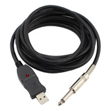 Cable De La Guitarra Del Usb Macho A 6.5mm Cable De