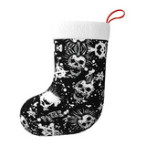 Mqgmzwhite Medias Navideñas Unisex Con Estampado De Calavera