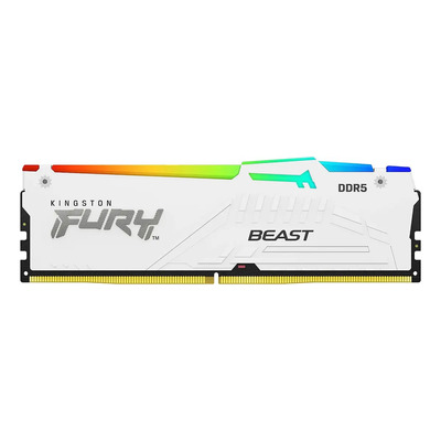 Memoria Ram Kingston Fury Beast Rgb Ddr5 32gb 5200mt\u002Fs White | Meses sin interés