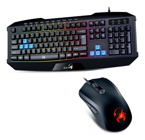 Combo Gamer Genius Gx Scorpion Teclado K215 Y Mouse Xg600