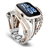 Malla Pulsera Para Iwatch Serie 9-1/se 41/40/38mm-b.plateada