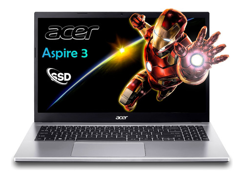 Portátil Acer 15.6  Intel I7-1255u  Ram 8gb 512gb Ssd  Plata