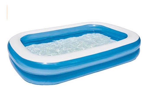 Alberca Piscina Inflable Rectangular 2.62 X 1.75 X .51 M Color Azul