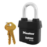 Candado Acero Laminado Master Lock 6125mx De 60mm Alta Segu Color Negro