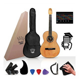 Guitarras Valdez Premium En Paquete Estudiante Color Miel Material Del Diapasón Álamo Orientación De La Mano Diestro