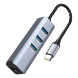 Adaptador Usb C A Ethernet, Rj45 A Usb C Para Thunderbolt 3/