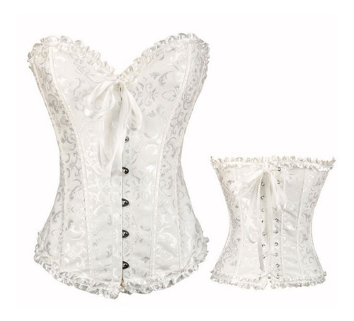 Corset Bordado Corsé Sexy De Encaje + Colale