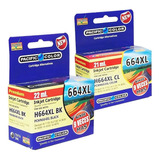 Pack 2 Cartridges 664xl Para Hp Negro+ Color Deskjet Ia 3635