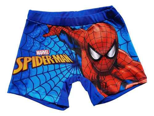 Short Malla Sunga Niño Superhéroes Hombre Araña Spiderman 