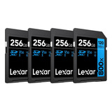 Tarjeta Memoria Lexar 256 Gb Alto Rendimiento 800x Uhs-i 4)