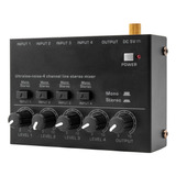 Mezclador De Audio Ultra Mixer 1 Para 4 Guitarras, Bajo Port