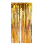 Cortina Metalizada Decor 1x2mt Dourado Make
