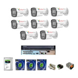 Kit Completo Dvr 08 Canais Hikvision / 08 Cameras Colorvu