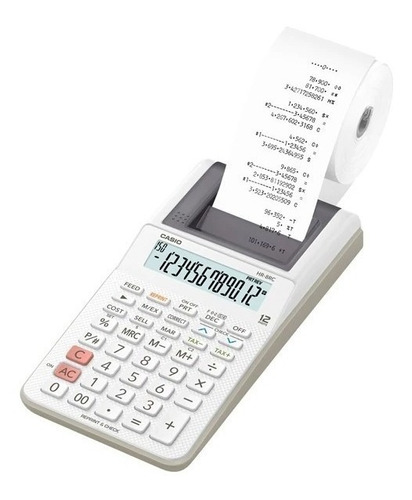 Calculadora Con Impresora Casio Calculadora Hr-8rc Color Blanco