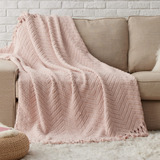 Manta De Felpa Rosa Throw Suave Calida Para Sofa Bedsure