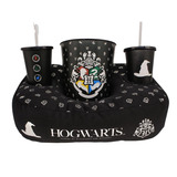 Kit Almofada Balde Pipoca Copo Harry Potter Hogwarts Geek