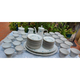 Set X53 Piezas Estampadas Porcelana Tsuji Con Sello