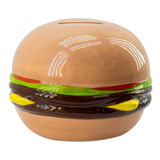 Cofre Porta Moeda Cheeseburger Presente Fofinho Infantil 9cm