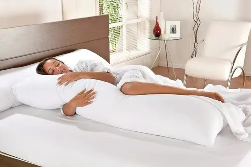 Travesseiro Corporal Gigante Para Abraçar Perfetto Cor Branco