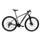 Bicicleta Aro 29 Ksw Xlt  Aluminio 21v Cambios Index Tamanho Do Quadro 17   Cor Cinza/vermelho
