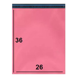 Saco Lacre Sedex Correios Inviolável 26x36 Rosa Pink 500 Uni