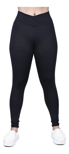 Legging Preta Calça Feminina Suplex Grossa Academia Treino