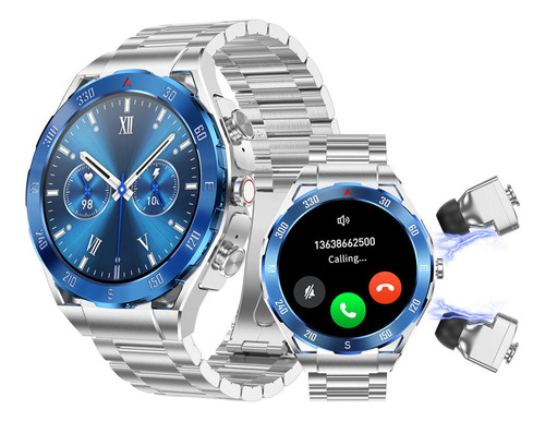 Reloj Inteligente Hombre Dos En Uno Audifonos Smartwatch