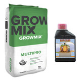 Sustrato Growmix Multipro 80lts Con Top Crop Bud 250ml
