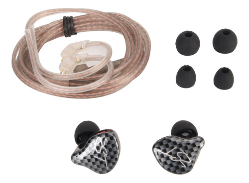 Auriculares Kz Zst Monitor, 3,5 Mm, Conector En Ángulo Recto