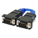 Adaptador Extensor Vga Via Cabo De Rede Para 30mts (1 Par)