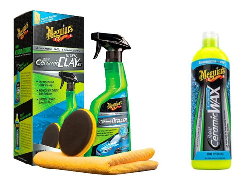 Kit Meguiars Hybrid Ceramic Detailer Clay  Cera Liquida