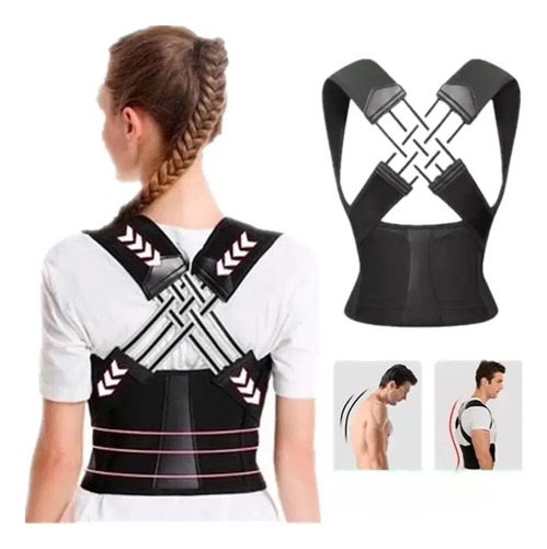 Corrector Postura Espalda Para Hombre Y Mujer Ajustable Faja | MercadoLibre