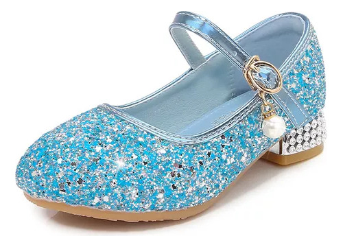 Zapatos Princess Crystal De Tacones Altos Para Niña