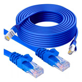 Cabo De Rede 20 Metros Ethernet Crimpado Rj45 Cat5e Azul