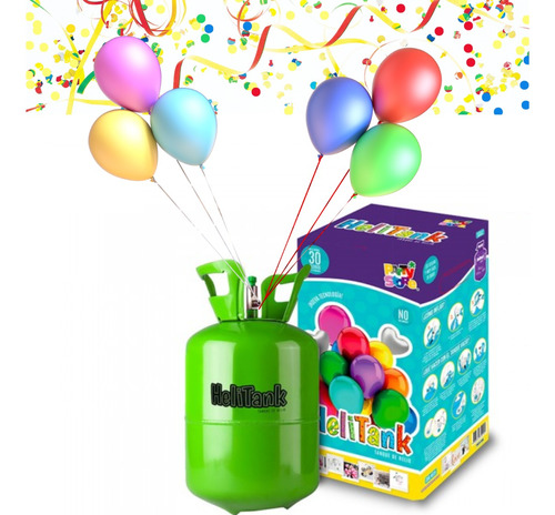 Party Store - Garrafa / Tanque Para 30 Globos De Gas Helio