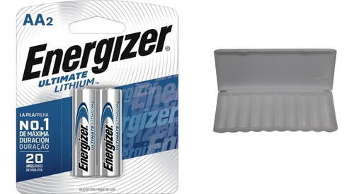 Case Pra 10 Pilhas Aa Estojo Com 6 Energizer =3 Cartelas C/2