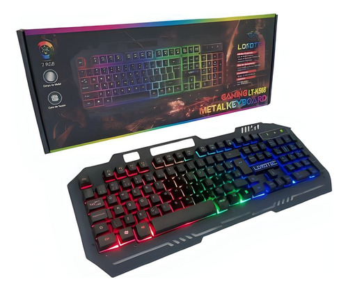 Teclado Semi Mecanico Shield Gamer Led/vermelho Abnt2 