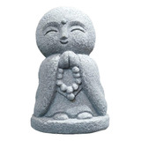 Escultura De Buda Monje Hecha A Tamaño: 3,4x3,3x5,3 Cm.