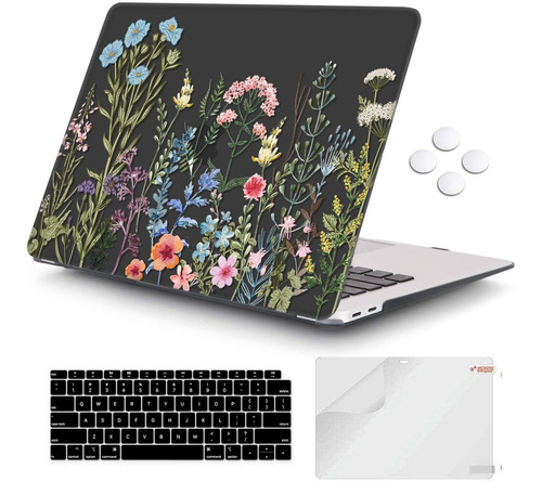 Funda Carcasa Para Macbook Air 13 A2337 A1932 - Flores