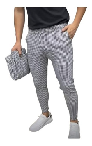 Pantalon De Hombre De Cuadros