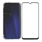 Capinha Capa Anti Queda Para Moto G8 Play + Pelicula 3d