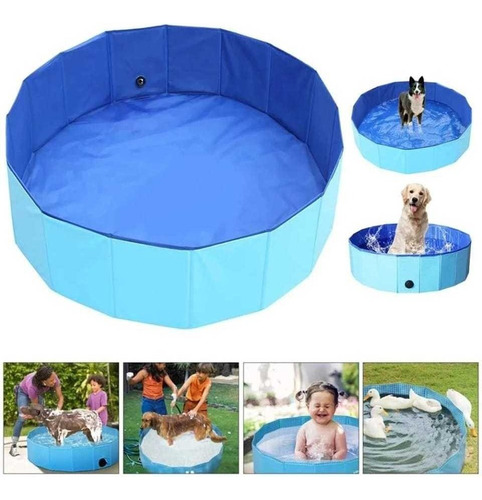 Banheira Piscina Pet Cachorro Grande Dobrável Resistente