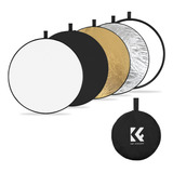 Reflector Circular 5 En 1 K&f Concept De 80 Cm, Portátil Y P