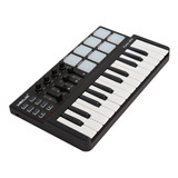 Teclado Usb De 25 Teclas Y Controlador Midi De Almohadilla D